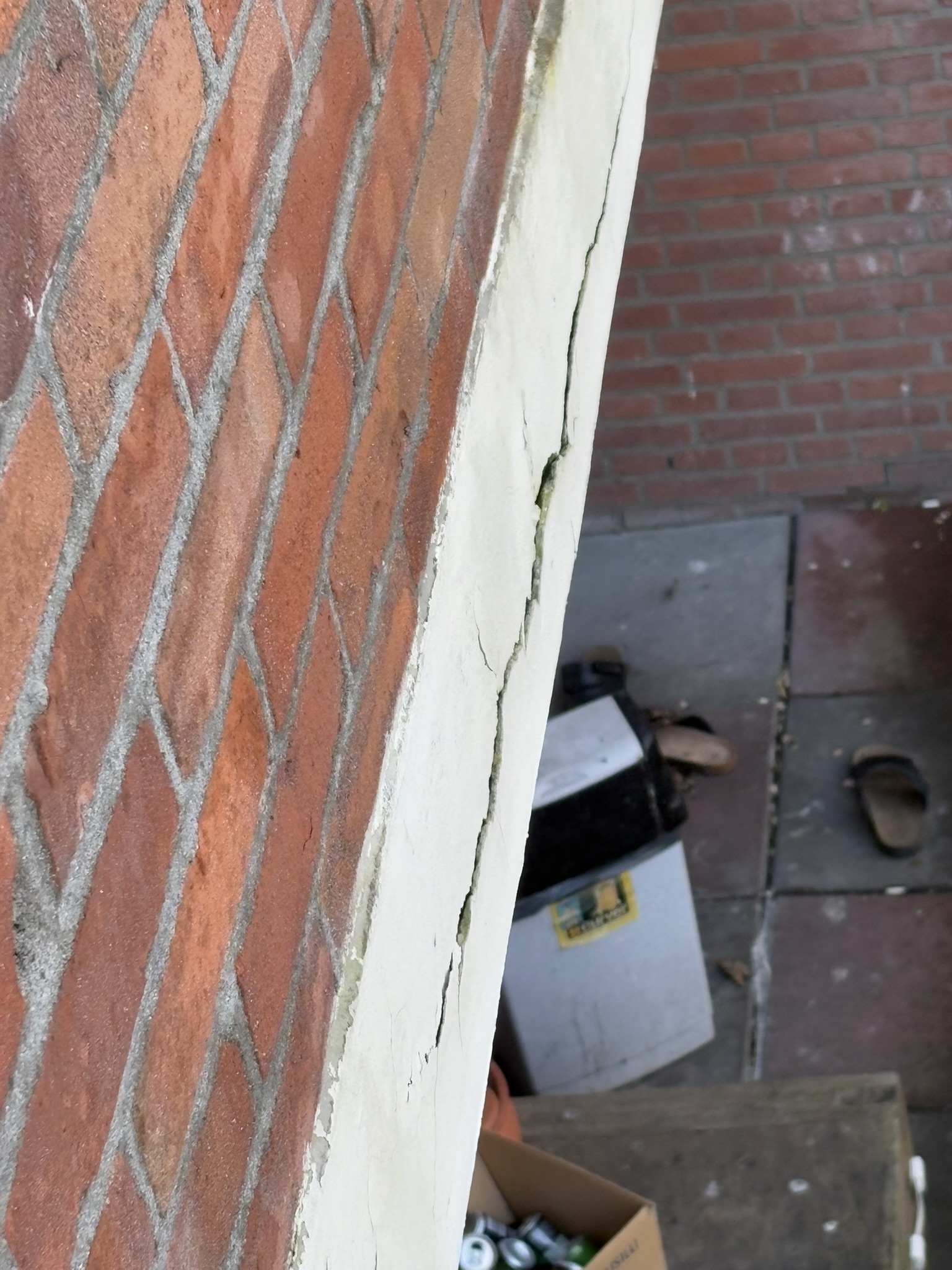 scheur in beton