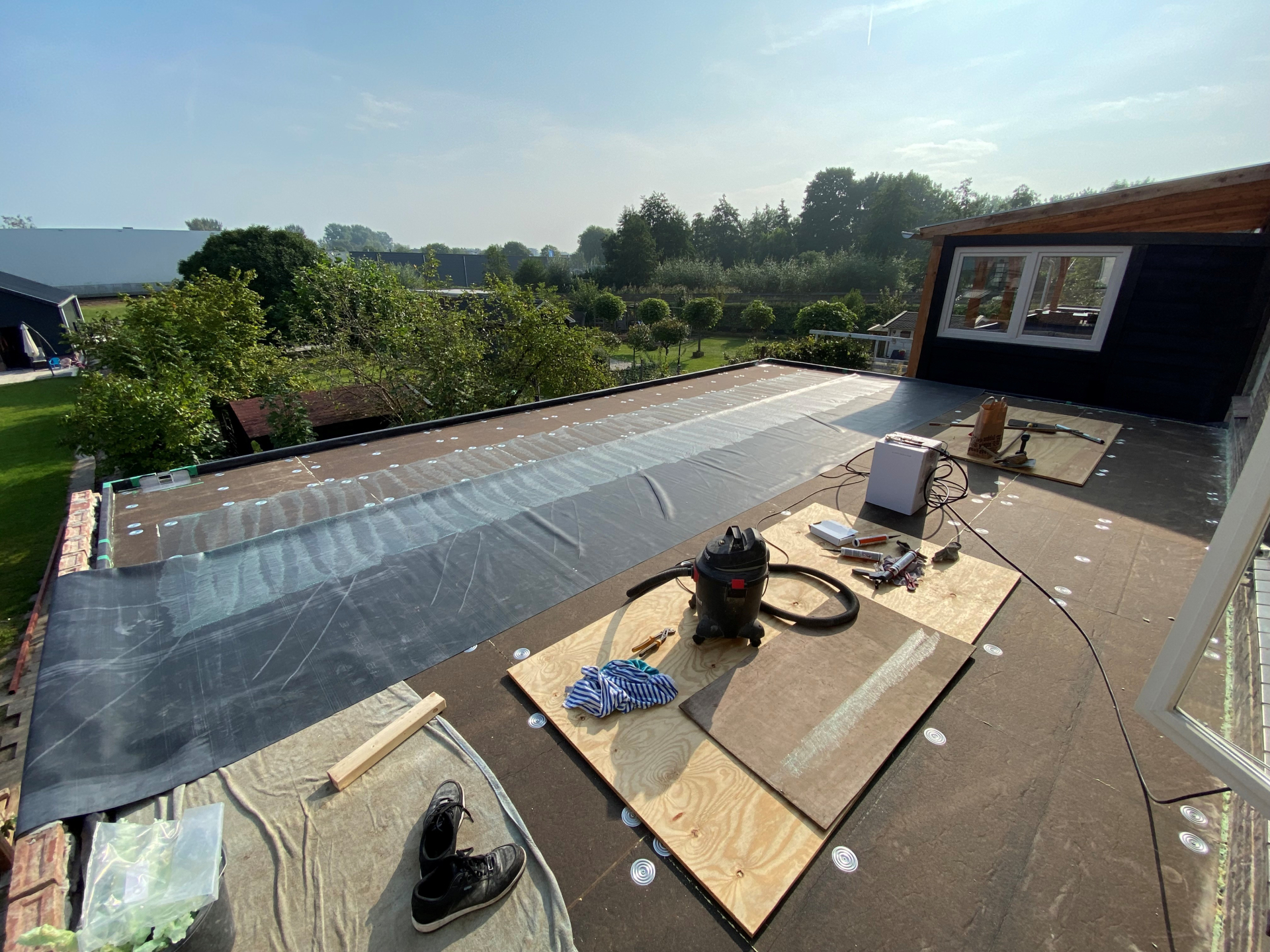 EPDM dakbedekking plaatsen
